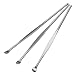 MauSong Ear Pick Ear Wax Remover Tool, Ear Spoon, Ear Curette, Ear Cleaning Tool, Ear Remover Tool, Home Stainless Steel Tool, Silver 3 Pack