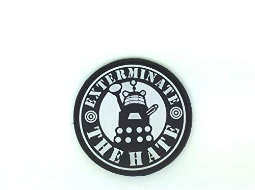Exterminate The Hate Dr Who Dalek Cosplay PVC Airsoft Patch