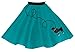 Hip Hop 50's Shop 1950s Girls Poodle Skirt Costume for Kids (Child Large Teal)