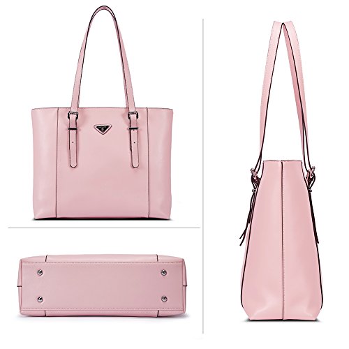 BOSTANTEN Women Briefcase Leather Laptop Tote Handbags 15.6 inch