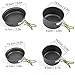 OUTAD 10pcs Outdoor Camping Cookware Portable Cooking Bowl Pot Pan Set for Picnic Outdoor Camping Hiking Backpacking