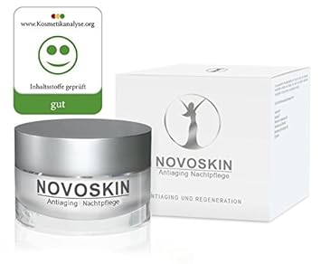 Nachtcreme von NOVOSKIN – NOVOSKIN Antiaging Nachtpflege – Creme mit Ultra-niedermolekularer Hyaluronsäure, luxuriösen Seiden
