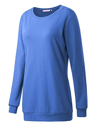 Regna X Long Sleeve Loose Casual Pullover Cute Tunics Sweatshirts for Women (S-3x, we Have Plus Sizes)