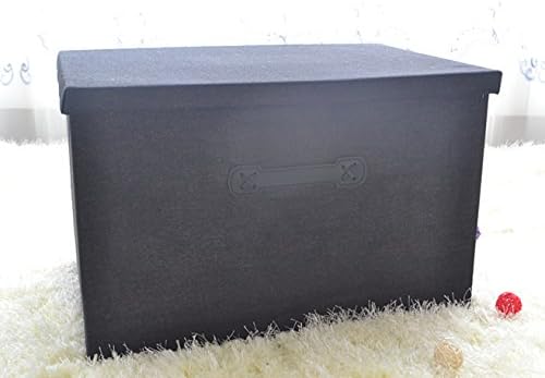 Black Linen Cube Baskets for Storage Fabric Foldable Shelf Drawers Container Box with Handle and Lid for Underwear Sock Bra Toy Belts Scarves