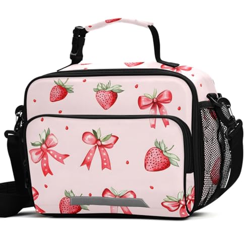 ALAZA Strawberries Lunch Box Meal Container