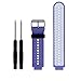 ZSZCXD Soft Silicone Replacement Watch Band for Garmin Forerunner 230/235 / 220/620 / 630/735 Smart Watch (03 Lavender & White)