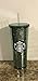 Starbucks 2017 Holiday Green Sequin Venti 24Oz Cold Cup Tumbler