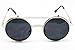 V137-vp Flip up /Out Round Metal Sunglasses 2