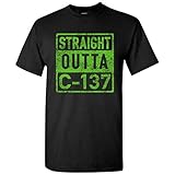 UGP Campus Apparel Straight Outta C-137 Funny Rick Dimension C-137 T Shirt - X-Large - Black