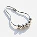 Premium Quality Shower Curtain Rings – Stainless Steel & Rust Proof – Polished Chrome Finish for Elegant Look – Roller Ball Design For Easy Glide Use & Installation – Set of 12 Shower Curtain Rings