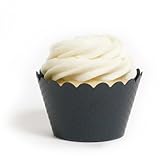 Dress My Cupcake Standard Black Cupcake Wrappers, Set of 12