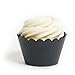 Dress My Cupcake Standard Black Cupcake Wrappers, Set of 12