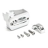 Krator® Yamaha V-Star 650 / 950 / 1100 / 1300 Chrome Front Brake Fluid Master Cylinder Cover Reservoir Cap (1998-2013)