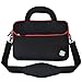 KOZMICC 15 15.6 Inch Neoprene Messenger Sleeve Handle Shoulder Bag Case Cover (Black/Red) for 15-inch Apple MacBook Pro, Apple MacBook Pro w/Retina Display & Other 15