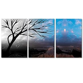Canvas Wall Art Colorful Abstract Cloud...