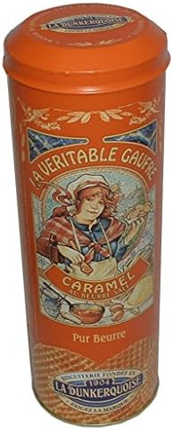 Biscuiterie La Dunkerquoise Pure Butter Waffles in Gift Tin (Caramel)