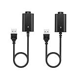IBERLS (2 Pack) USB Ego Charger Cable 510 Thread Adapter Cord with LED Indicator Light, Smart Over-Charge Protection