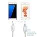 Safergo Lightning Cable for Travel,2-in-1 Rugged [Nylon Braided] iPhone&Micro USB Dual-side Charger for Cellphone, Silver 3.3ft 2Pack