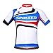 sponeed Men's Bike Clothing Cycling Shirts Shorts Uniforms Indoor Bicycles Riding Road Tights US X-Large Blue Red