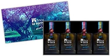 Finca La Torre Monovarietal Gift Set Spanish Extra Virgin Olive Oil 4x 250ML (4x 8.45oz)
