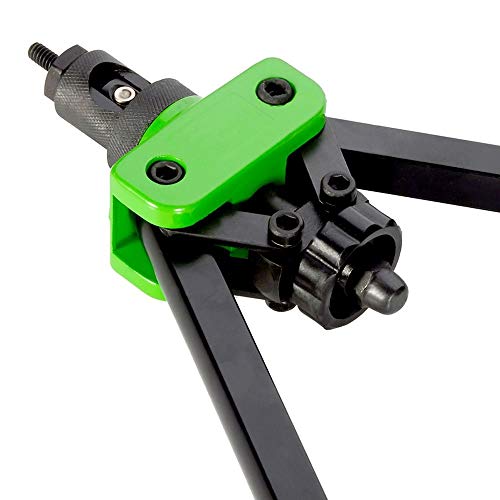 DoubleSun 14-Inch Hand Riveter Rivet Gun Nut Setter kit-6 PCS Metric & SAE Mandrels(M6 M8 M10& 1/4-20 5/16-18 3/8-16) and 90 PCS Rivnuts