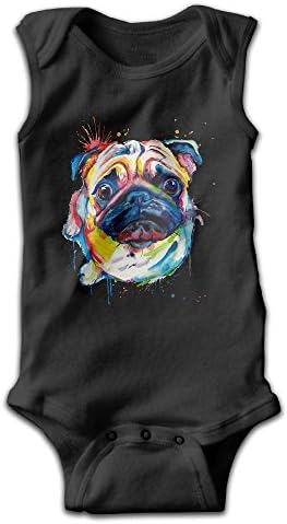 Jozie Watercolor DOG None Sleeve Jump Romper, Onesie Climbing Clothes UNISEX