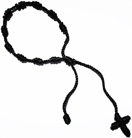 Black Rosary Pulsera Decenario Bracelet