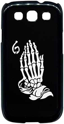 6 Six God Skeleton Prayer Praying Hands Drake Samsung Galaxy S3 Case (Black Rubber)