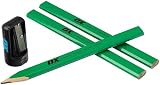 OX Tools OX Trade Hard Green Carpenters Pencils 10 Pack view 2