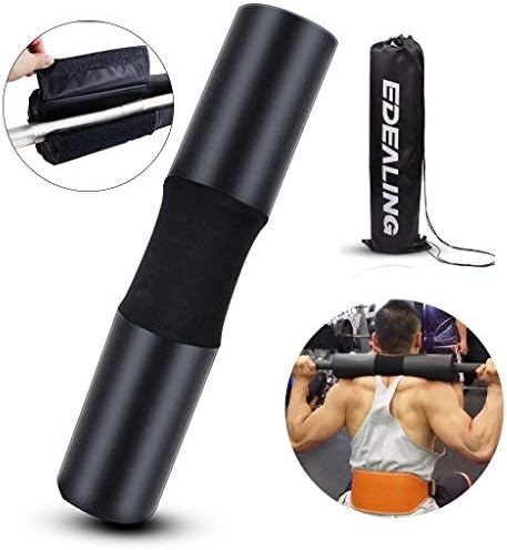 edealing Barbell Pad Squat Pad Weight Pad Support Sponge for Squats, Lunges and Hip Thrusts Neck & Shoulder Protective Pad Fits Standard & Olympic Bars Choice of Colours