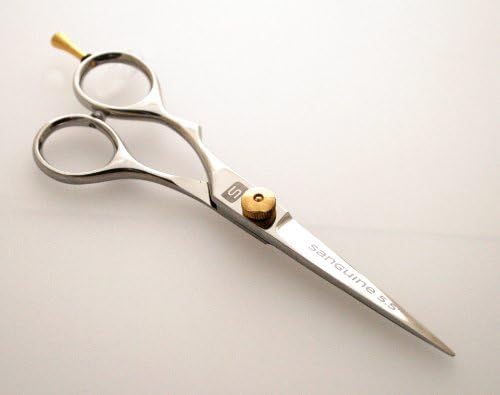 Left Handed Hair Scissors, Left Handed Hairdressing and Barber Shears, Offset - 5.5 inch (14 cm), Presentation Case