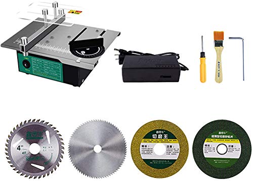 Mini Tischkreissäge Dicke 40mm Präzision Tragbare elektrische Tischsägen mit staubdicht für DIY manuelles Modell, Metall… – Bild 4