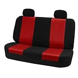 FH-FB102R012 Classic Bench Car Seat Cover Red / Black