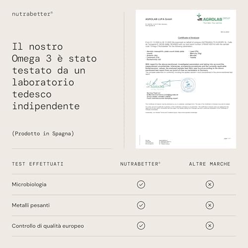 Omega 3 Olio di Pesce da 2000 mg | 200 Capsule Softgel | 600 mg omega - 3 Puro + Vitamina E | Cuore, Vista, Funzione Cerebrale | Qualità Testata | Fish Oil Omega3 | Integratore Omega 3