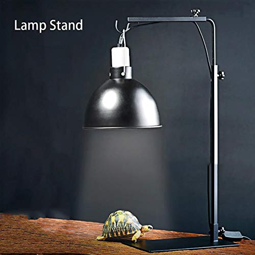 SHZONS Reptile Lamp Stand Adjustable Metal Floor Lamp Bracket for Succulent Lizard Tortoise Turtle