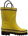 Western Chief Kids Waterproof Rubber Classic Rain Boot with Pull Handles, Yellow, 12 M US Little Kid