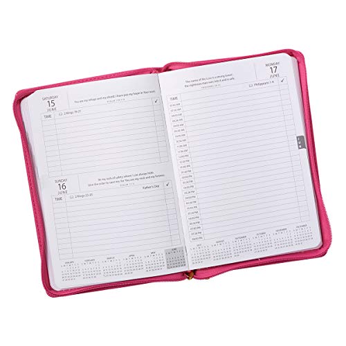 2019 Executive Planner with Zipper Closure - Grateful Heart