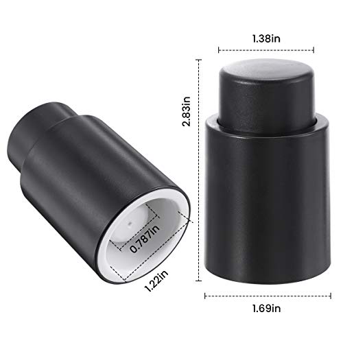 3 Pack LIUMY Vacuum Wine Stopper, Reusable Wine Preserver for Bottle Red Wine, Keep Fresh & Good Optimum Taste for Wine, Best Gift/Tools for Wine Lovers.