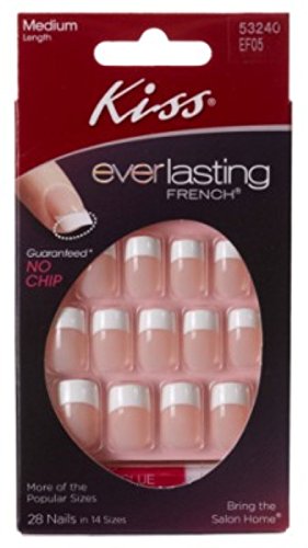 Kiss Everlasting French Infinite Medium Length Nail Kit -- 2 per case.
