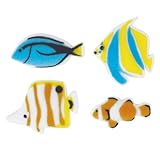 Reef Fish Coral Sugar Decorations Cookie Cupcake Cake 12 Count