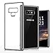 TORRAS Galaxy Note 9 Case, Crystal Clear Ultra Thin Slim Fit Soft TPU Gel Case Cover with Electroplated Frame Compatible with Samsung Galaxy Note 9(2018), Clear Back/Black Frame