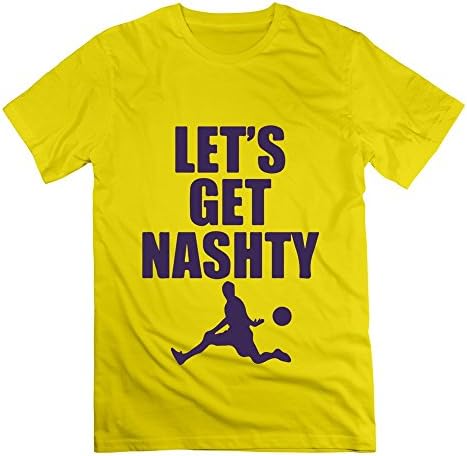 Steve Nash Tee XL Yellow For Men Cotton