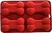 K9 Cakery Bone Silicone Cake Pan, 9 by 5.75-Inch, Red