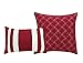 KingLinen 12 Piece Bernard Burgundy Comforter Set with Sheets Queen