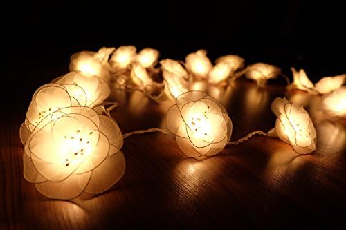 Really Delicate Artwork! Outdoor Indoor Stringlights White Poppy Poppies Artificial Bouquet Flowers Holiday Wedding Valentine Home Decoration