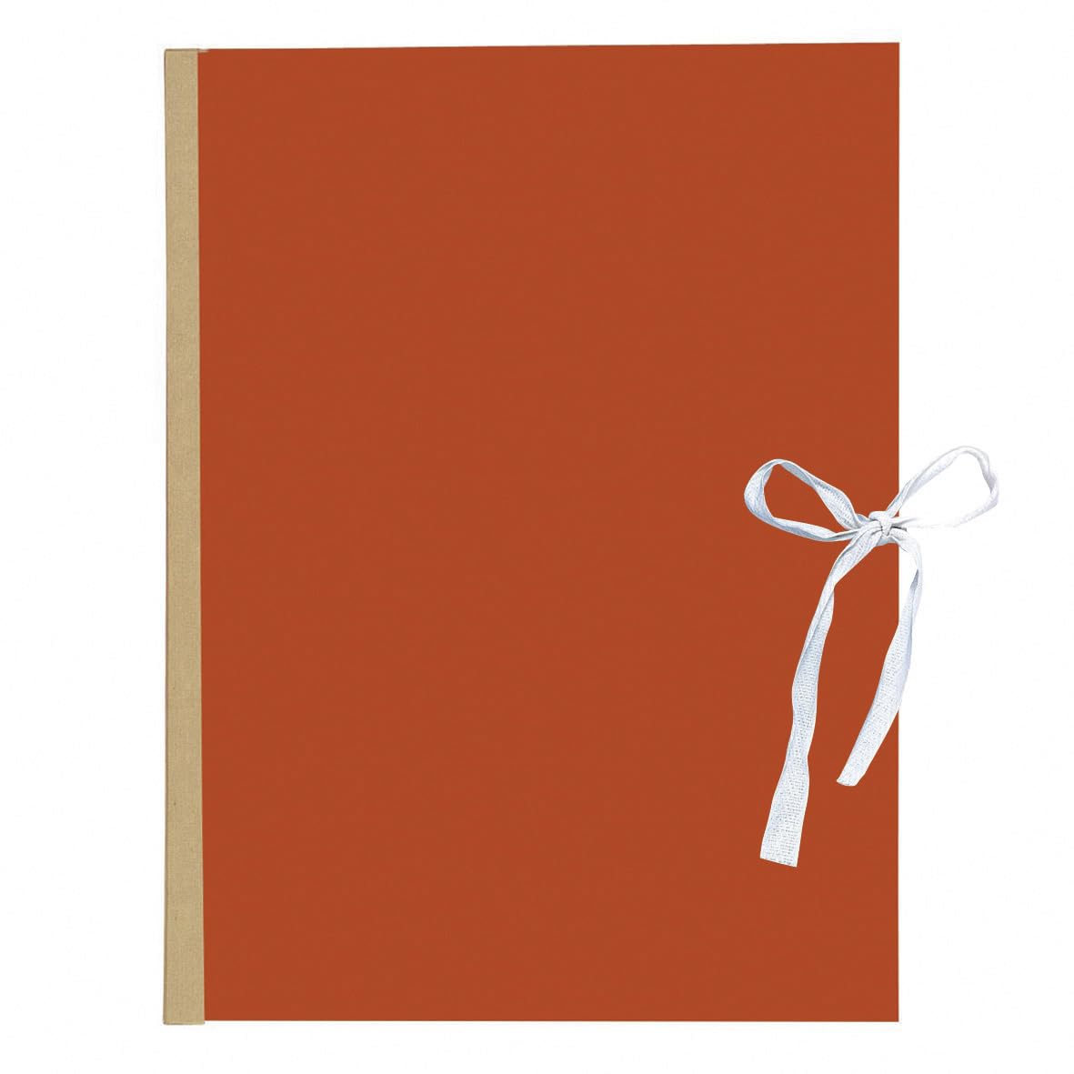 Exacompta - Ref 770007E - Forever Collection - Cloth Spine Folders - 240 x 320mm in Size, Suitable for A4 Documents, 3mm Spine, 320gsm Recycled Card - Orange (25 Pack)