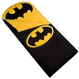 Wildkin Original Sleeping Bag, Features Matching Travel Pillow and Coordinating Storage Bag, Perfect for Sleeping On-the-Go – Batman