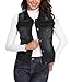 MISS MOLY Women's Black Denim Vest Jean Jackets Cropped Washed Classic Vintage Western Pockets S