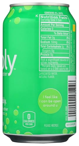 BUBLY SPARKLING WATER, LIME, 12 OZ 1 CAN