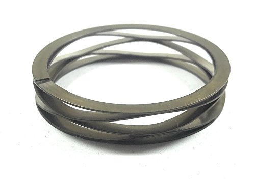 Multiwave Washers with Shim Ends, Stainless_Steel_17-7_PH,Metric, 40mm ID, 50mm OD, 0.53mmThick,3.63mmwire Width, 20.15N/MM Spring Rate, 110 Load Capacity@Spring height4.83MM, Free hight10.29mm